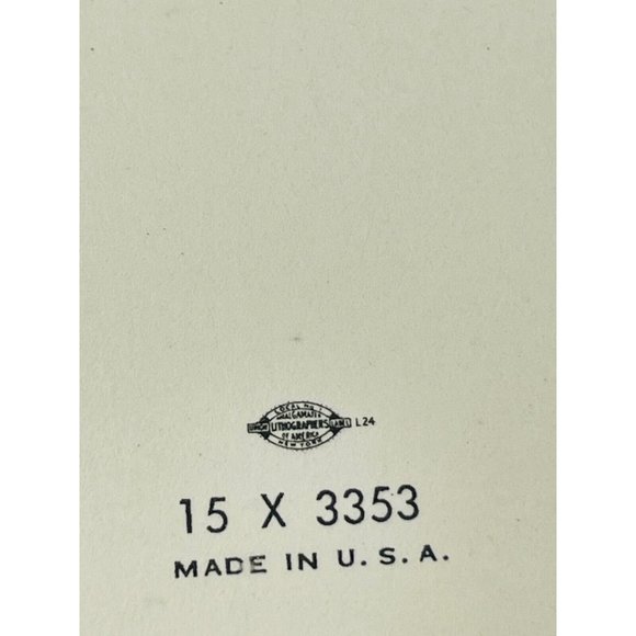 Vintage Greeting Card Hello And Best Wishes Amalgamated Lithographers W Glitter - Picture 6 of 10